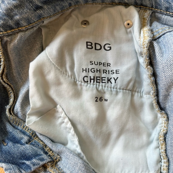 Urban Outfitters BDG Super High Rise Cheeky Jean Shorts - Picture 5 of 5